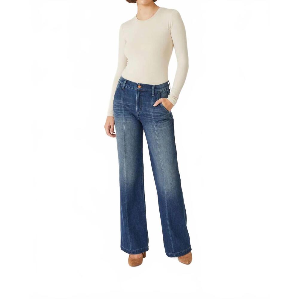 NEW LEVEL99 shelby trouser jean in stone wash blue